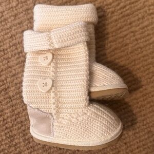 Toddler crochet boots